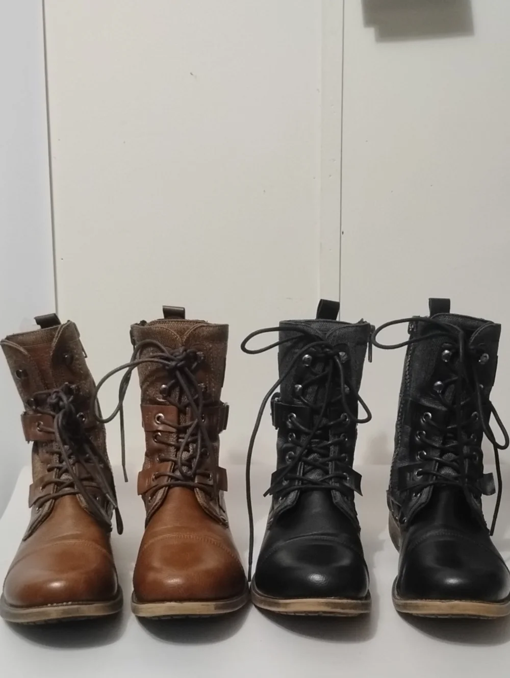 J75 By Jump Defense Deploy Men's 10 Lace-Up Combat Boots - Brown and Black
